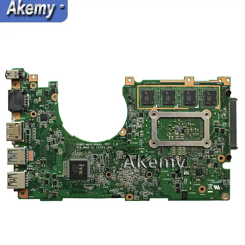  Amazoon X202E Laptop motherboard for ASUS X202E X201E S200E X201EP Test original mainboard 2G RAM I