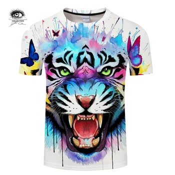 

Secrets design By Pixie coldArt Tiger 3D Print T shirt Men Summer Anime ShortSleeve Top&Tee Boy Tshirt Streetwear Women DropShip