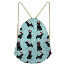 THIKIN шотландский терьер принт для отдыха женская сумка на шнурке для девочек прочные рюкзаки Портативный рюкзак на веревках для дам