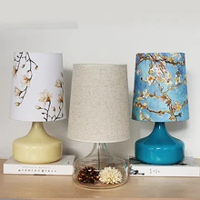 Простой стол дампы стол лампа креативная пасторальная льняная спальня гостиная теплая прикроватная лампа CL ZS99