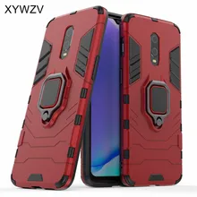 For Oneplus 7 Case Shockproof Cover Hard PC Armor Metal Finger Ring Holder Phone Case For Oneplus 7 6T Cover Oneplus 7 1+7 1+6T
