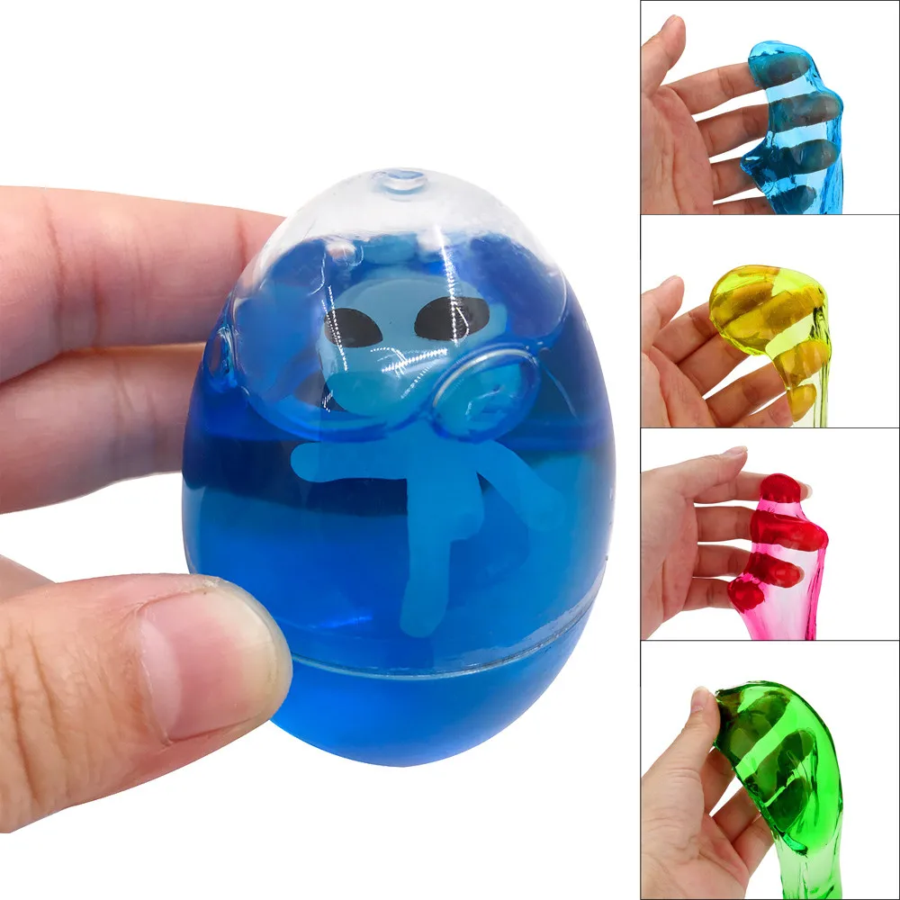 

Squish Colorful Slime Fluffy Foam DIY Crafts Soft Scented Magic Plasticine Slimes Egg Alien Stress Relief Sludge Trick Toy FE02d