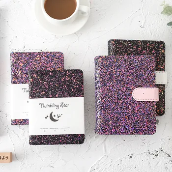 

Creative Sequin Hand Account Book Pink Girl Student Diary Plan Notebook