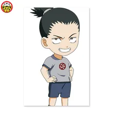 Красивый, связанные косы Наруто Нара олень pill boy Цифровая живопись DIY, рисунок на ткани по цифровой