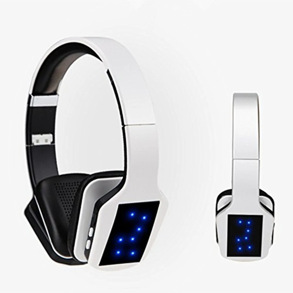TORTOYO S650 беспроводные наушники Bluetooth гарнитура стерео с микрофоном LED FM радио для