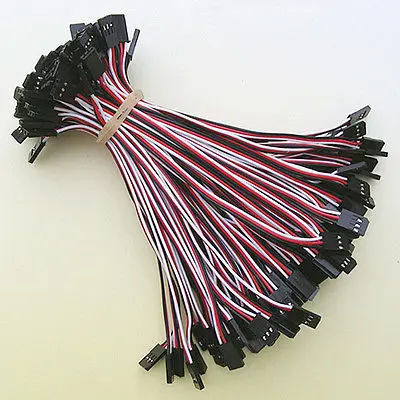 

100 x 15cm Futuba plug male to male Servo Extension Cord Lead Connector Cable