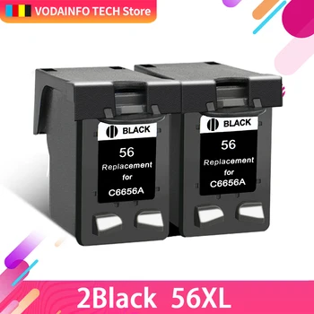 

QSYRAINBOW 2black remanufactured for hp 56 hp56 xl use for hp 6110 450 5150 5550 5551 5650 5850 1110 1210 1350 with chip