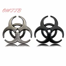 3D Metal Resident Evil Biohazard Car Emblem Car Stickers Decoration BIOLOGICAL HAZARD Decals Accessories Car Styling