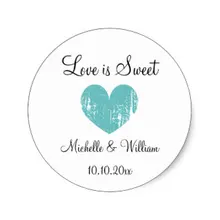 3,8 см Love Is Sweet сердцем на заказ DIY сувенир для свадебной вечеринки, с классическим круглым Стикеры