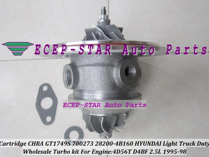 Turbo Cartridge CHRA Core GT1749S 700273 700273-5002S 28200-4B160 For HYUNDAI H100 H200 Light Truck Duty 95-98 4D56T D4BF 2.5L (6)