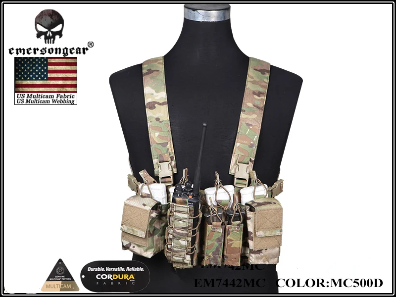 EMERSONGEAR D3CR Тактический нагрудная установка страйкбол охотничий жилет Molle Чехол простой тактический жилет мультикам черный WG EM7442