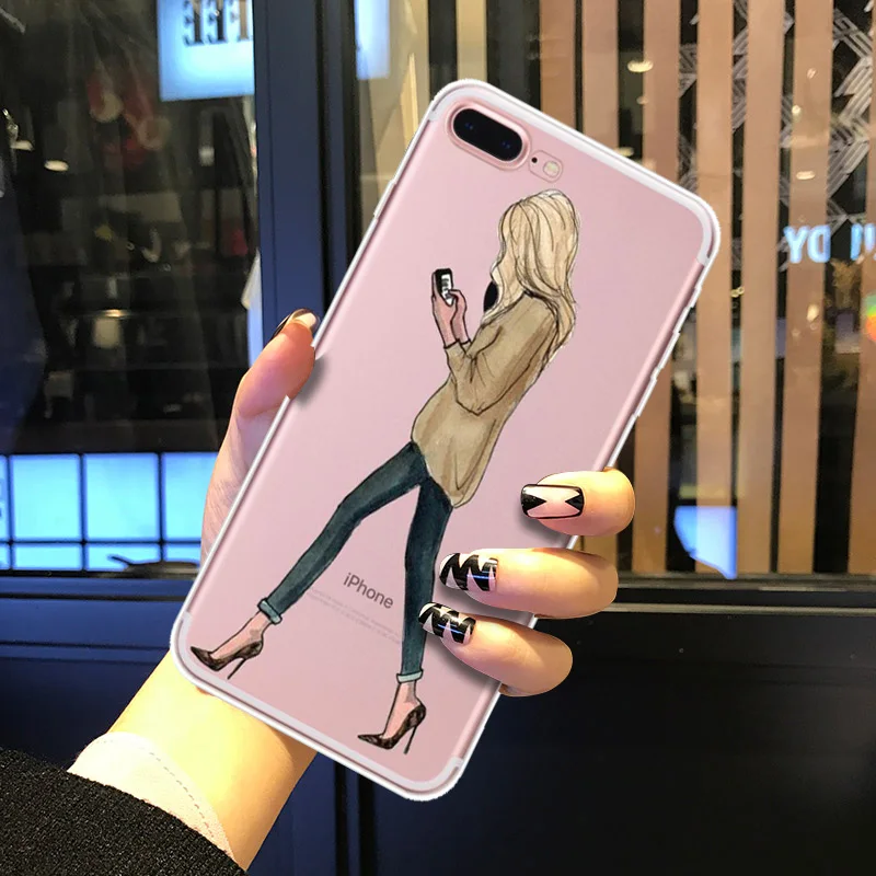 Мягкий чехол для телефона iphone XS max прозрачный силиконовый из ТПУ с принтом