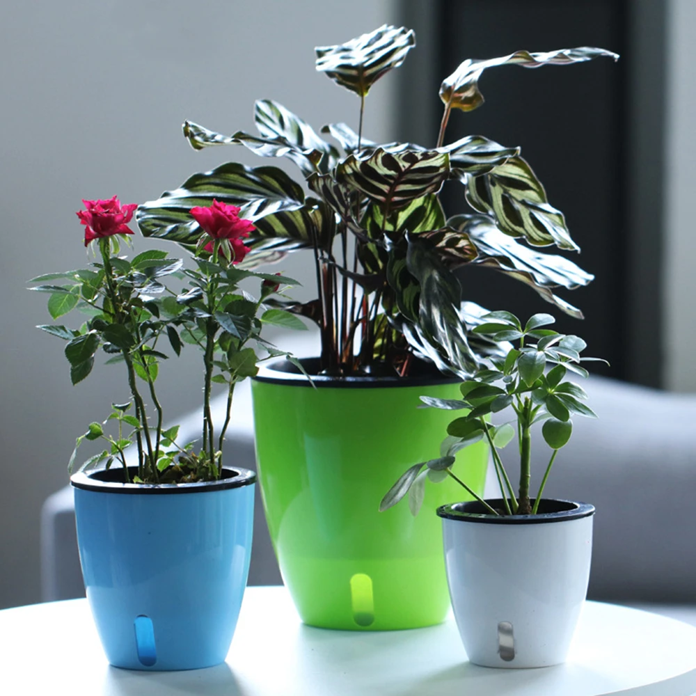 Automatic Water-absorbing Plant Pot Self Watering Garden for Indoor Plants
