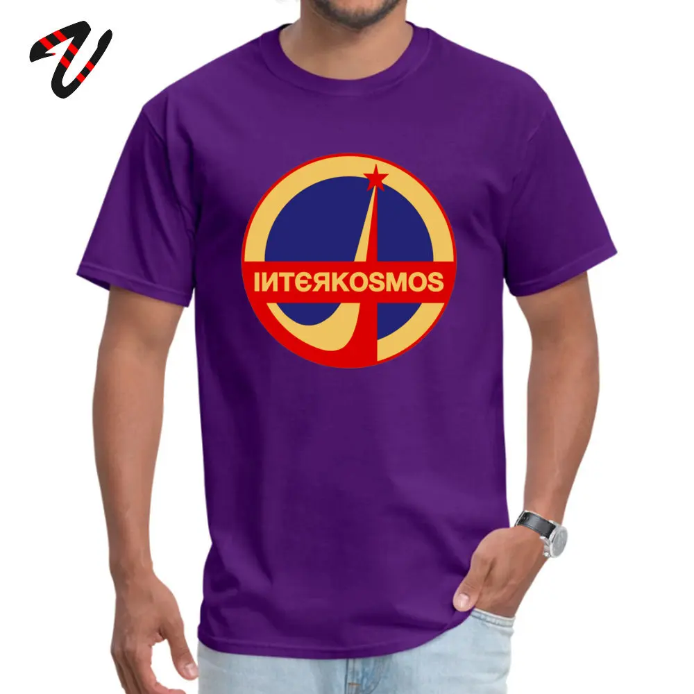 Tops T Shirt Interkosmos Sweatshirts Summer Special Slim Fit Short Sleeve 100% Cotton O Neck Men's Tshirts Slim Fit Interkosmos -18381 purple