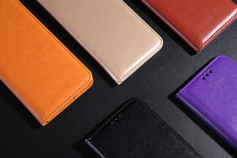 Классический кожаный чехол для Xiaomi mi 5 6 8 5X 6X A1 A2 x 2 s Note 3 Pro Red 7 6A Go 4X 4A Book Flip Wallet Cover Shell