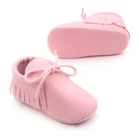 9 Color New Suede PU Leather Baby Shoes Baby Girls Boys Tassel Shoes For Newborn Baby Lace-up Indoor Casual Sneaker For 0-18M 4