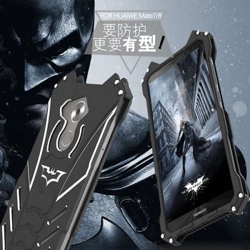 

R-just Batman Series Heavy Dust Doom Metal Armor Anodized Aluminum Case For Huawei Mate 7 Mate 8 Fundas Coque Housing Cover