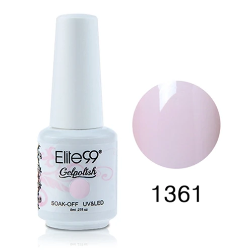 Elite99 8 мл замачиваемый Гель-лак УФ-гель для ногтей лак стойкий великолепный цвет дизайн ногтей маникюр Гель-лаки - Цвет: 1361