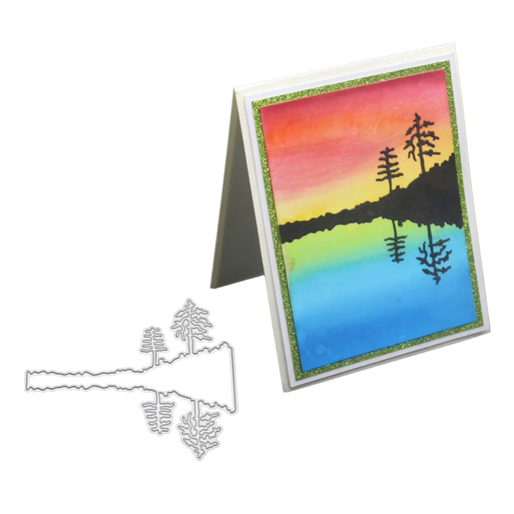 

Tree shapes Metal Cutting Dies Stencils For DIY Scrapbooking Paper Card Decorative Craft Dies Embossing Die Cuts New 2019