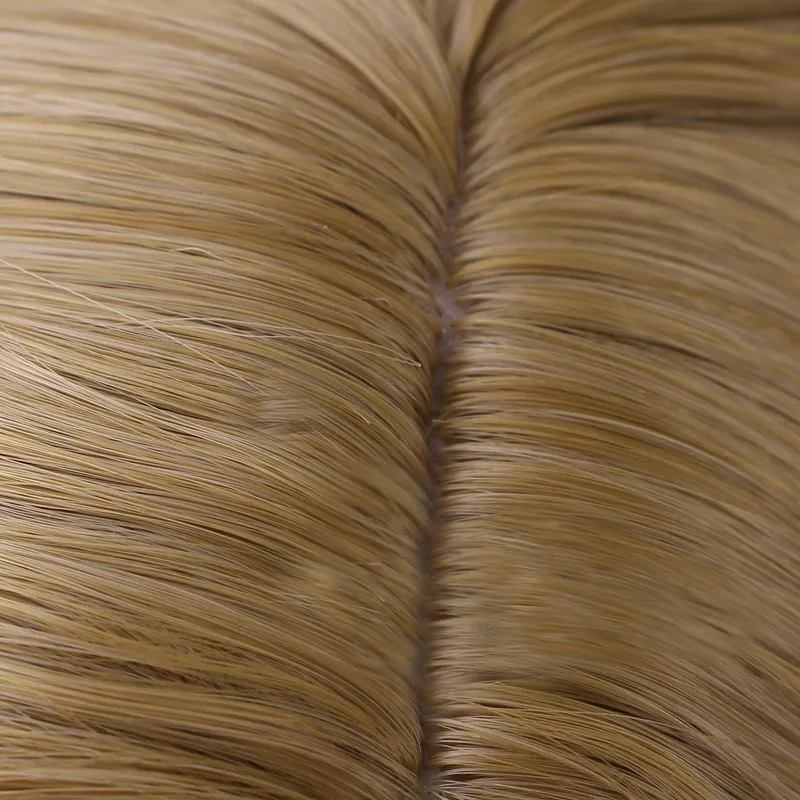 Cosroad Captain Marvel Coplay Costume Wigs Women Blonde Wavy Hair Gold Wig  (6)