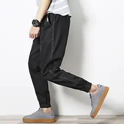 Новинка 2018 г. мужские Штаны модные повседневные штаны мужские новый дизайн высокого качества Мужская хлопковая облегающие брюки Штаны