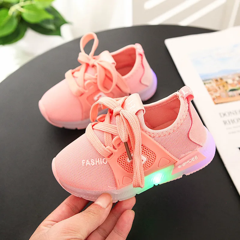 Led Shoes Kids 2019 Spring Sneakers For Children Mesh Breathable Shoes Children Sneakers Girls New Boys Shoes Led Shoes Kids 2019 Spring Sneakers For Children Mesh Breathable Shoes Children Sneakers Girls New Boys Shoes