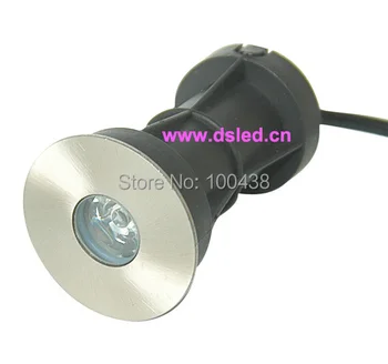 

Free shipping by DHL !! high power 1W LED underground light,LED floor light,good quality stainless steel,DS-11S-08-1W,12V DC.