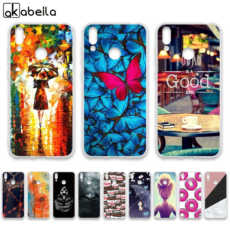 

Phone Case For Huawei Honor 8C Cases Silicone Bumper For Huawei Honor 8C BKK-L21 6.26 inch Covers Fundas Flamingo Nutella Coque