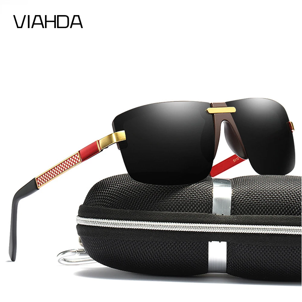 

VIAHDA sunglasses woman/ Men Design New Sunglasses Men's Integrated Lens Eyewear Goggle Gafas De Sol
