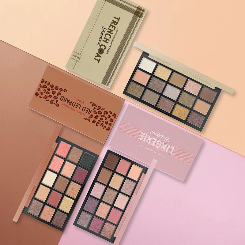 New 15 Colors Matte Pigment Eyeshadow Palette Shimmer Glitter Natural Earth Color Eye Shadow Palettes Makeup Set