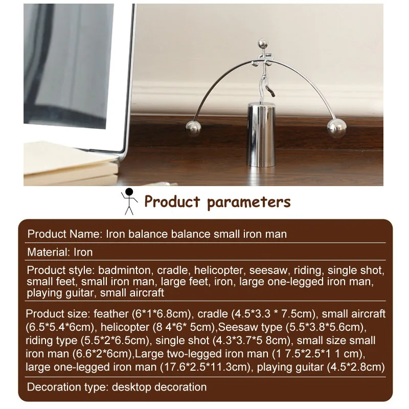 Weightlifting Newton Pendulum Newton Cradle Home Decor Tumbler Desk Toy Perpetual Balance Balance Ball Physics Science