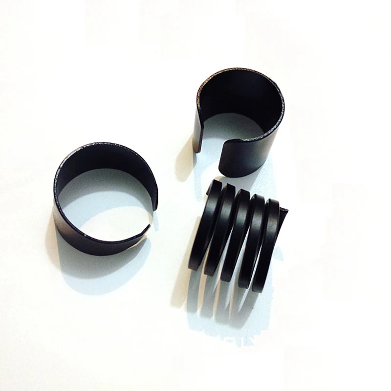 

Fashion Black Scrub Surface Spring Wide Ring Adjustable Matte Rings for Girls Women 3 pcs/set