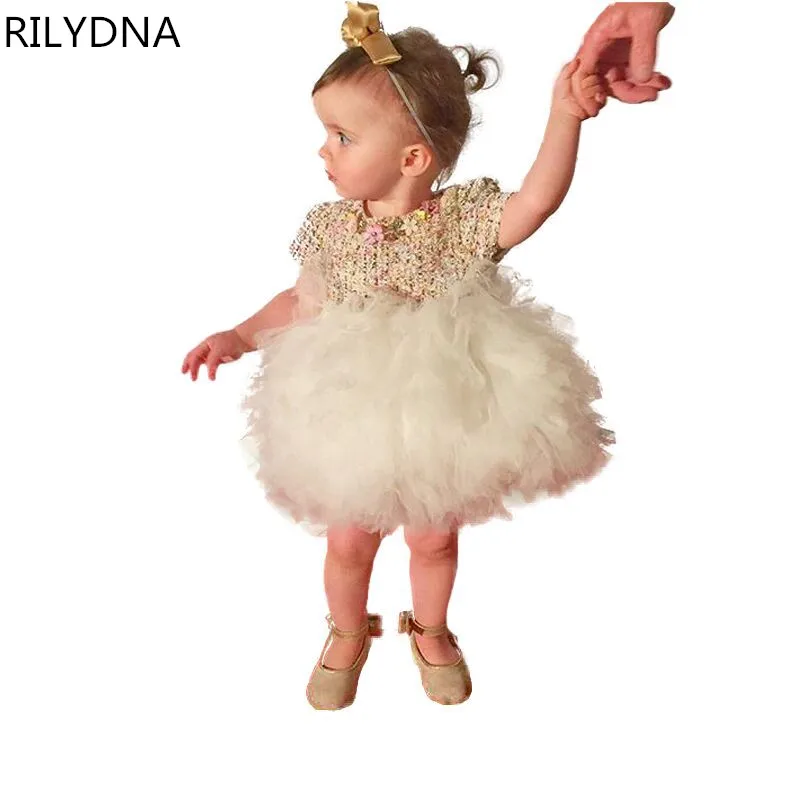 

Baby Girl Princess Dress 0-6 Years Kids Sleeveless Autumn & Winter Dresses for Toddler Girl Children Sequined Fashion Clothing