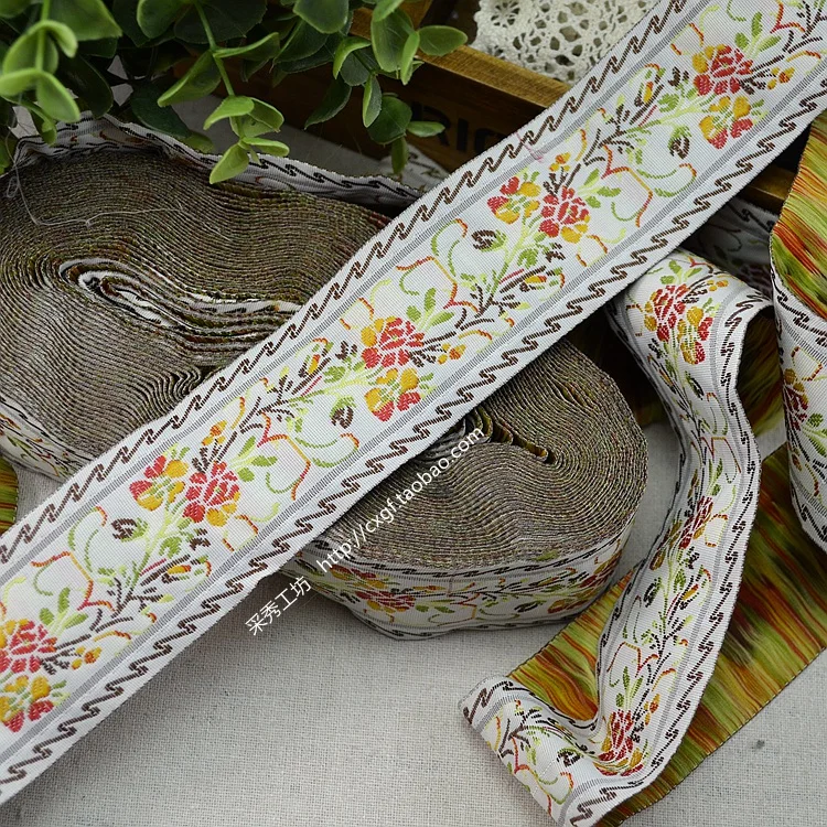 new fashion accessories bold Ribbon Jacquard Ribbon sided hand