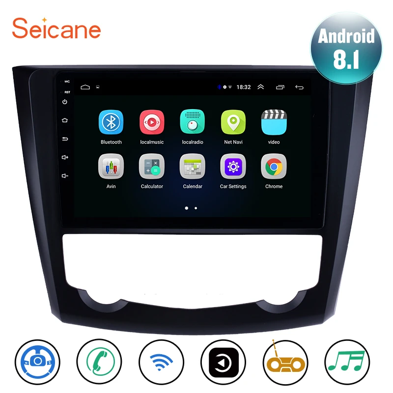 

Seicane Android 8.1 9 inch for 2016 2017 Renault Kadjar Auto radio Car GPS Navi Bluetooth Car Stereo TV Tuner Music 1080P