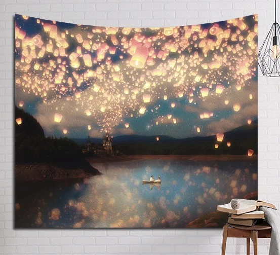 CAMMITEVER психоделические красивые звезды Звездное небо ткань настенный декоративный гобелен полиэстер шторы плюс длинный стол покрытие - Цвет: 8
