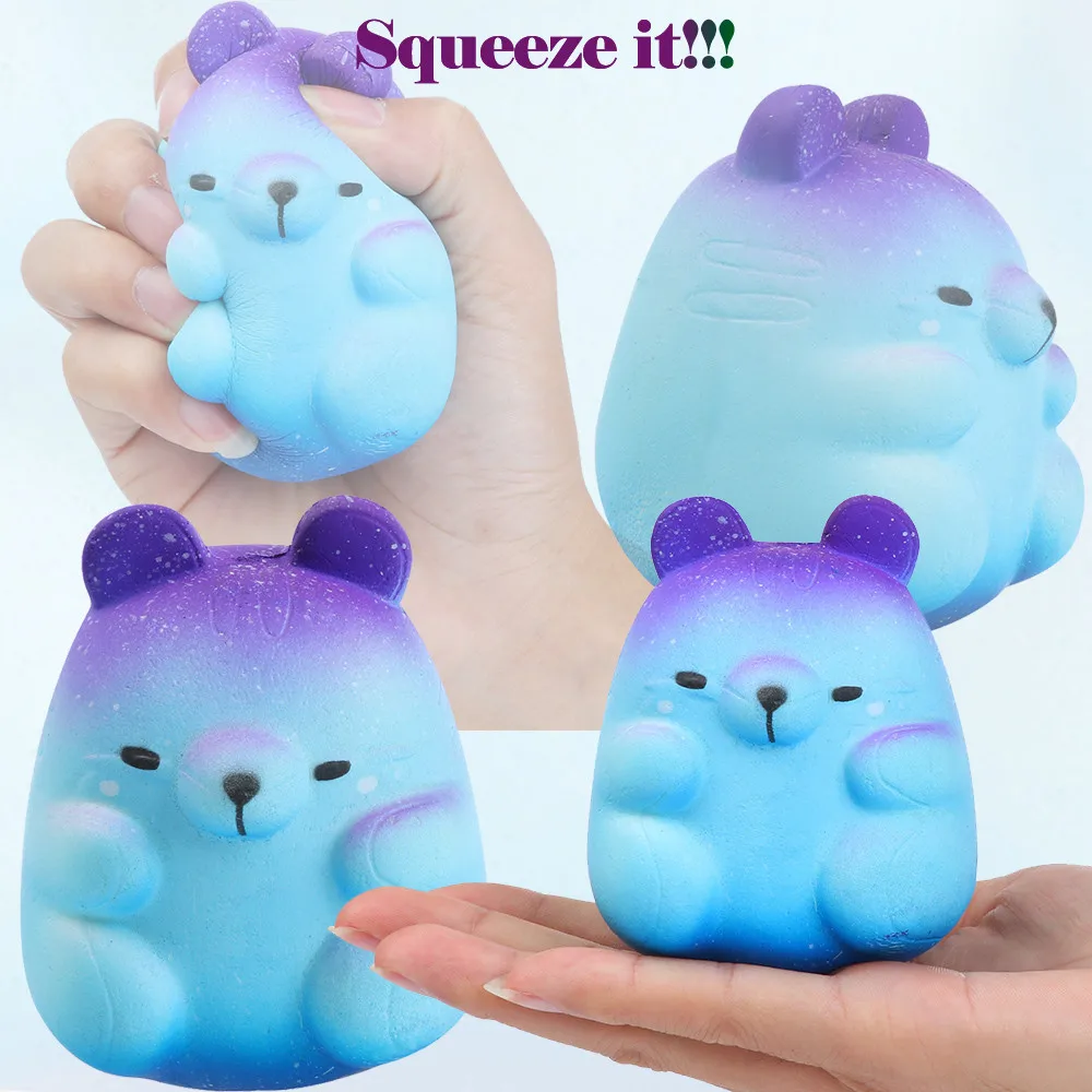 Sqishi Kawaii анимальные игрушки сжимаемые галактические хомяки медленно