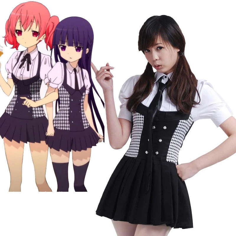 Inu x Boku SS Shirakiin Ririchiyo Karuta Roromiya cosplay costume Inu x Boku SS Shirakiin Ririchiyo Karuta Roromiya cosplay costume