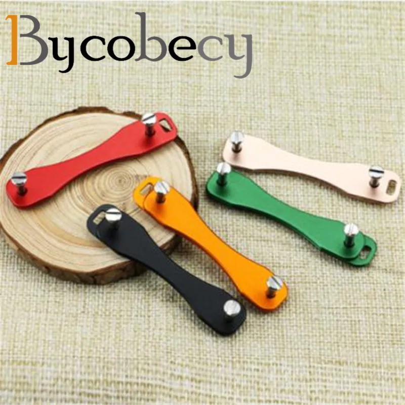 BYCOBECY DIY EDC Pocket Key Holder Organize Smart Key Ring Wallets