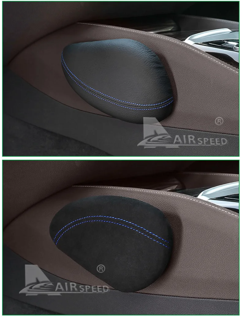  Leather Leg Cushion Knee Pad Thigh Support Pillow Interior Car Accessories for BMW E46 E39 E60 E90 E36 F30 F10 X5 Z4 7 (6)