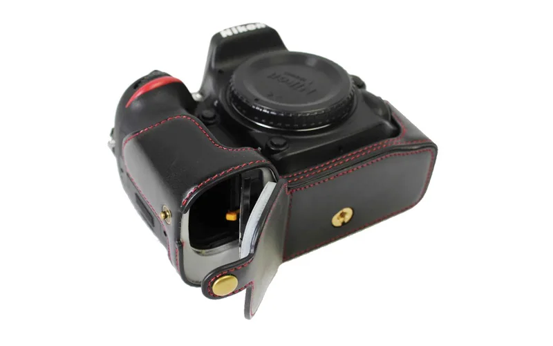 Винтажный чехол из искусственной кожи для камеры на половину корпуса Nikon D7100 D7200