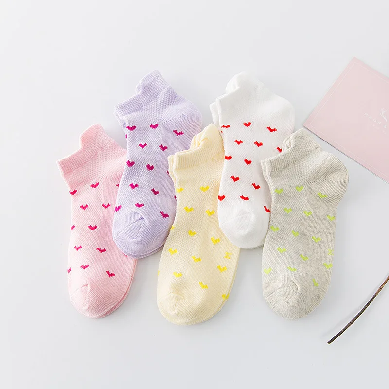 5 пар носков для малышей летние сетчатые хлопковые носки в полоску с якорем для новорожденных девочек и мальчиков, детские носки для От 3 до 12 лет - Цвет: 5