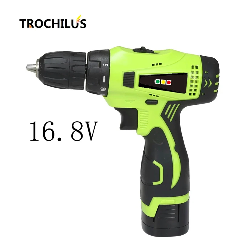 

16.8V Cordless Electric Screwdriver Multi-function power tool with lithium battery Two-speed miniature electric screwdriver