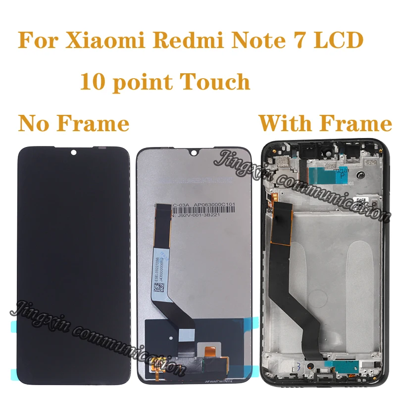 

6.26-inch original LCD monitor for Xiaomi Redmi Note 7 LCD display replacement for Redmi Note7 Pro LCD with frame repair parts