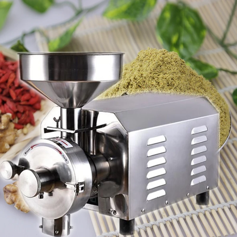 

2200W commercial medicine flour powder crusher grains dry drugs herbal Cereals Coffee Mill Grinder Crusher for Spice Nuts Mill