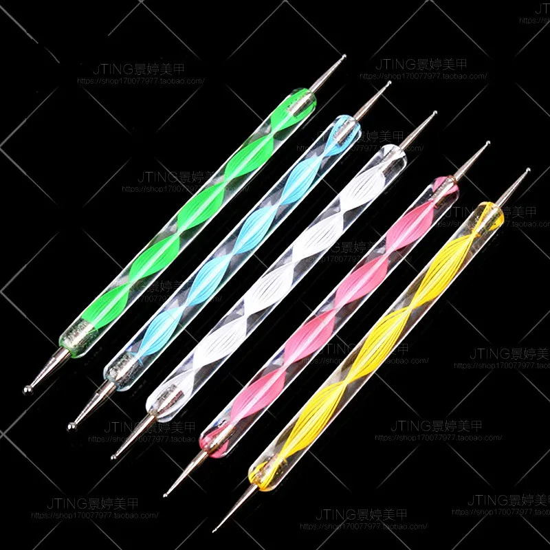 

1 PCS 2 Way Dot Pen Nail Rhinestones Acrylic Nail Art Rhinestones Decoration