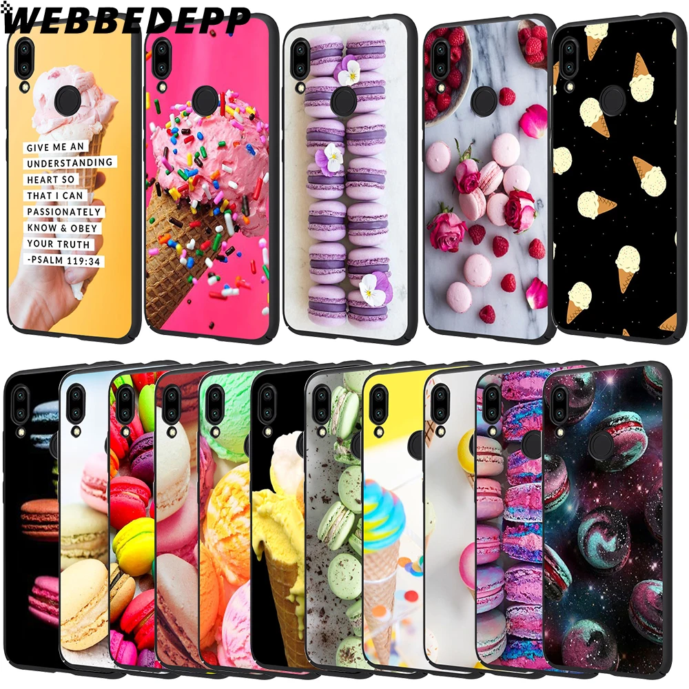 WEBBEDEPP мороженое торт Макарон мягкие ТПУ чехлы накладки для Xiaomi Redmi 7 4A 5A 6A 8A S2 4 4x5 Plus