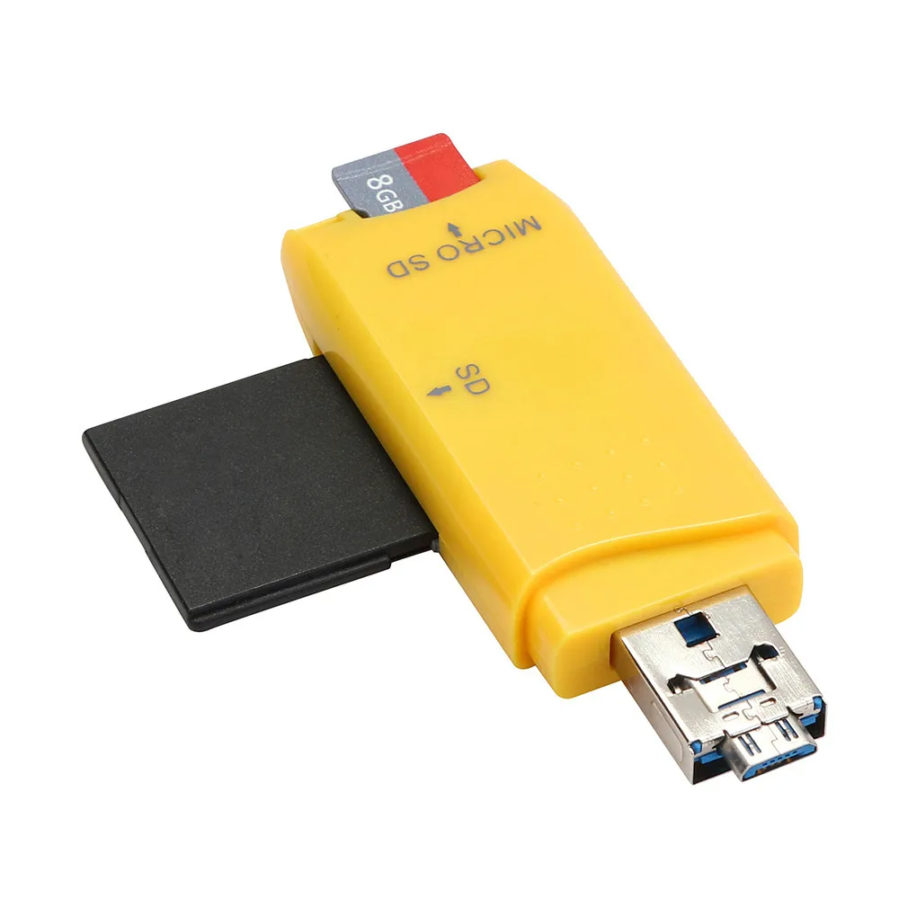 Мини USB 2.0 OTG Micro SD/SDXC TF Card Reader адаптер и диск падения