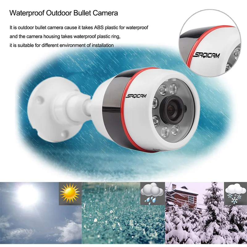 Saqicam 720P HD IP 2 шт. камера система безопасности 4CH 1080P NVR Наружные камеры