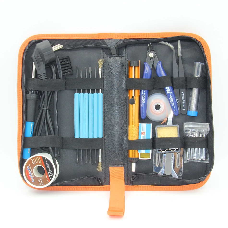 

RIESBA 60W EU plug Adjustable Temperature Electric Soldering Iron Welding Tool kit solder iron